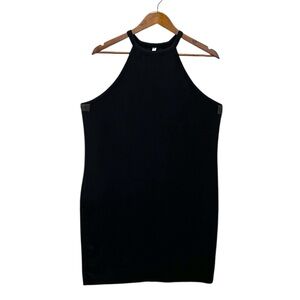 Fabletics Athletic Dress Sleeveless Size 2X Black Cotton Modal Stretch High Neck